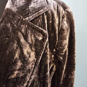 Crushed Velvet Charcoal Blazer Lane Bryant 20